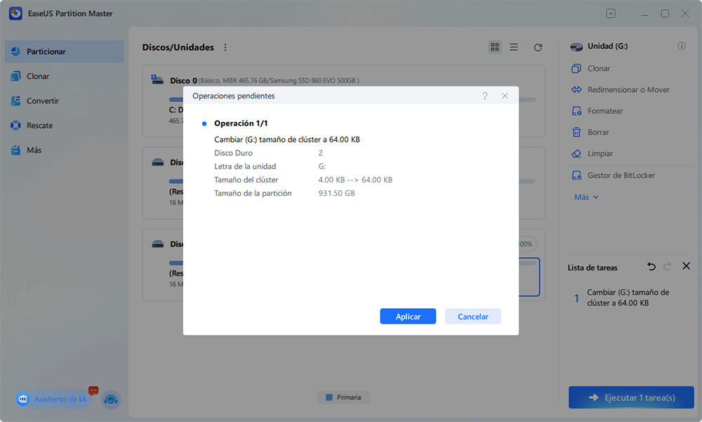 confirma la opreación